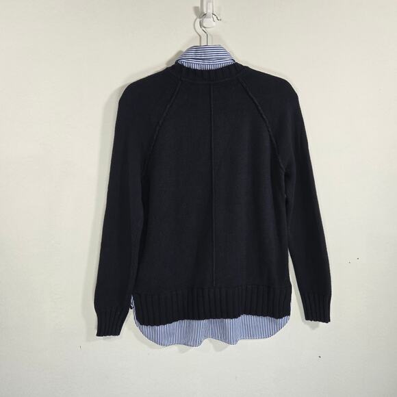 Lauren Ralph Lauren Navy Pullover Sweater. Size Medium. - Picture 2 of 7